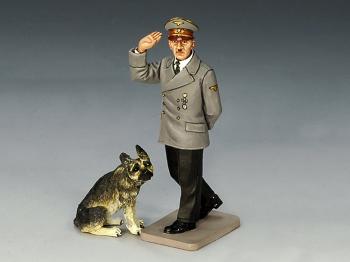 Image of Hitler & His Dog--two figures--RETIRED. ONE AVAILABLE! 