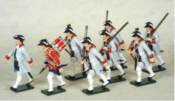 French Infantry La Reine Regiment--8 Marching figures--Special Order:  Takes 2 to 3 months. French Infantry La Reine Regiment--8 Marching figures--Special Order:  Takes 2 to 3 months. #18612