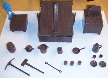 Image of Chuck Wagon Accessories (17+ pcs - brown)