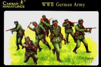 WWII German Army--37 figures in 12 poses--AWAITING RESTOCK. #0