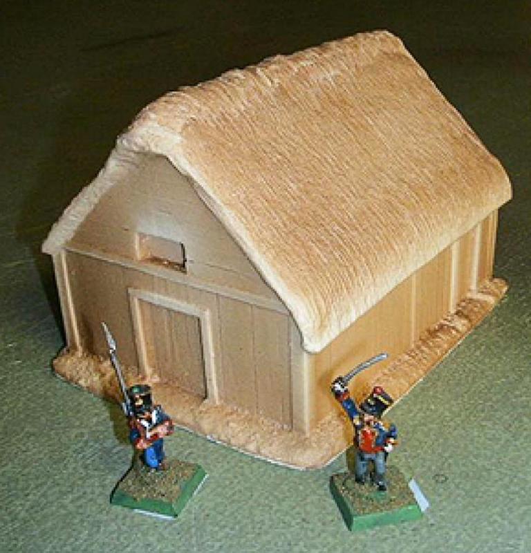 Barn with Thatched Roof (approx. 5x4x3.5)--FIVE in stock. #1