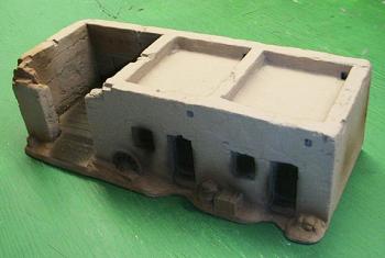 Image of Alamo (Adobe) Barracks Building (painted)--AWAITING RESTOCK!