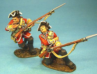Two Wounded British Line Infantry, 28th Regiment of Foot--two figures #1