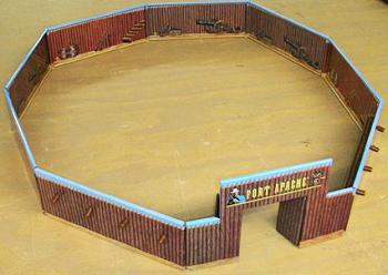 Image of Fort Apache Gate and 8 Walls (tin litho) - Limited stock!