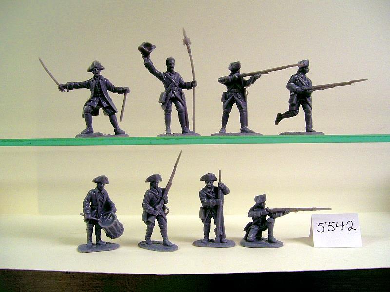Prussian Army (medium blue)--16 Figures in 8 poses #2