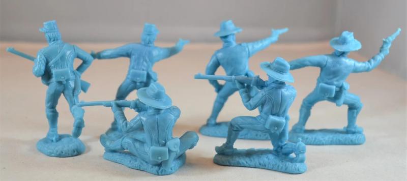Dismounted U.S. Cavalry (Light Blue)--12 Figures in 6 poses #2