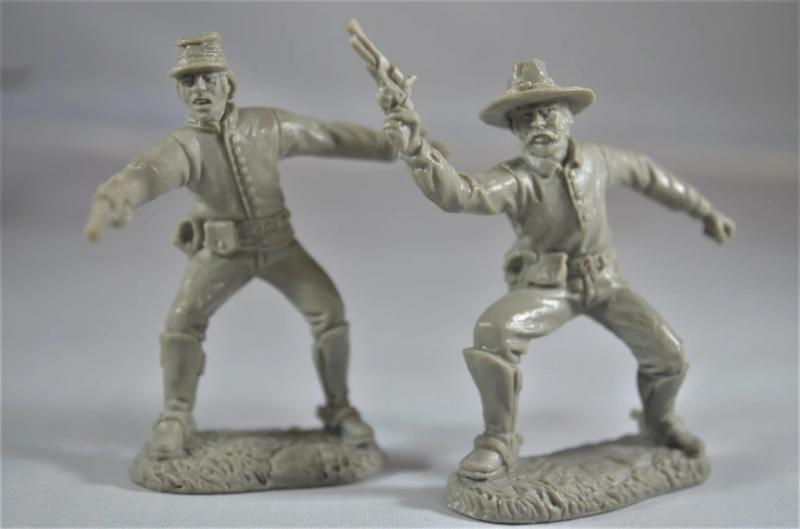 Dismounted U.S. Cavalry (Gray)--12 Figures in 6 poses #3