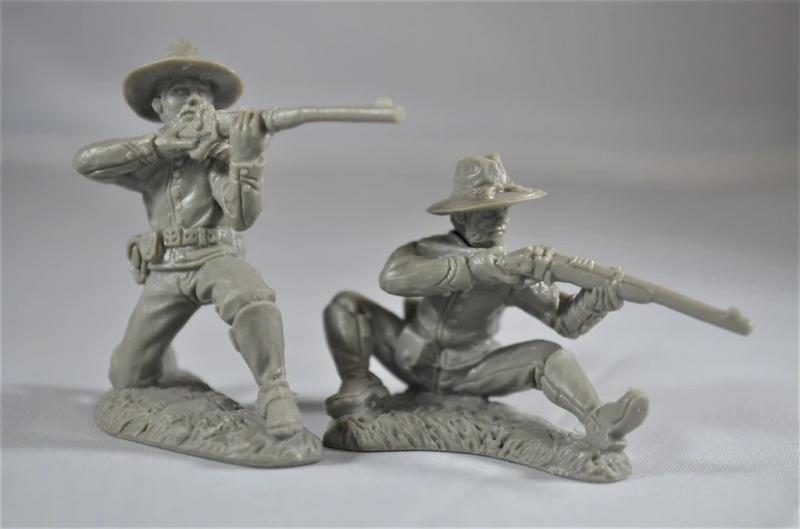 Dismounted U.S. Cavalry (Gray)--12 Figures in 6 poses #4