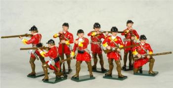 British Light Infantry, The French and Indian War, 1750s--eight figures--Special Order:  Takes 2 to 3 months. British Light Infantry, The French and Indian War, 1750s--eight figures--Special Order:  Takes 2 to 3 months. #20053