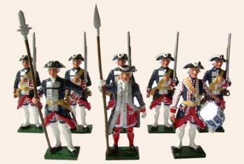 French Infantry, The Garde Francaise--eight figures--Special Order:  Takes 2 to 3 months. French Infantry, The Garde Francaise--eight figures--Special Order:  Takes 2 to 3 months. #20054
