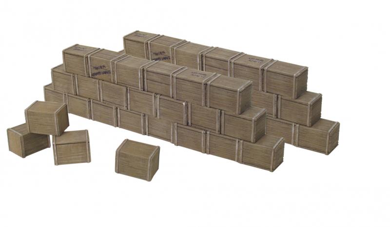 Biscuit Box Wall Sections--six piece set #1