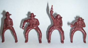 Image of Riding Cowboys (16 pcs - brown)