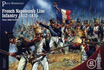 Image of French Napoleonic Line Infantry Box Set, 1812-15--forty-two 28mm plastic figure