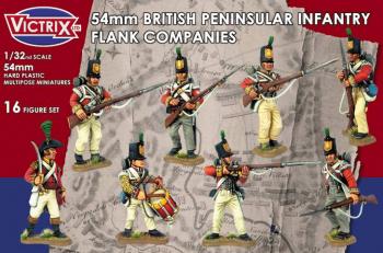 Image of 54mm British Napoleonic Peninsular Infantry Flank Companies--makes 16 figures--AWAITING RESTOCK.
