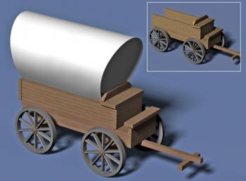 Image of Wooden Wagon