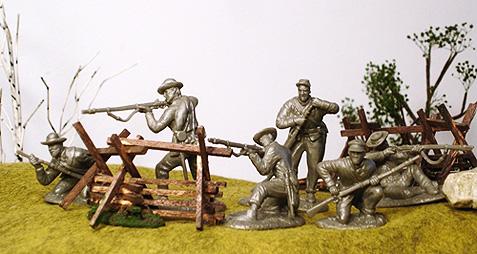 Confederate Infantry, 44th Tennessee--12 figures in 6 poses--RETIRED. #1