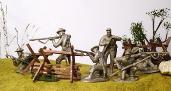 Image of Confederate Infantry, 44th Tennessee--12 figures in 6 poses--RETIRED.