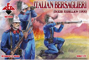Image of Italian Bersaglieri (Boxer Rebellion, 1900)--48 figures in 12 poses -- SEVENTEEN IN STOCK!