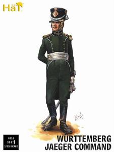 Image of Napoleonic Wurttemberg Jaeger. Command (18 figures)