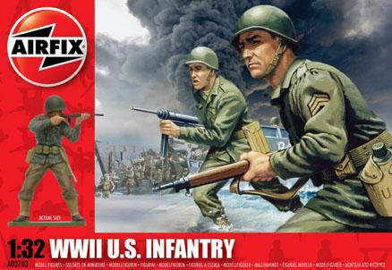 U.S. Infantry figures - 14 Unpainted Figures #1