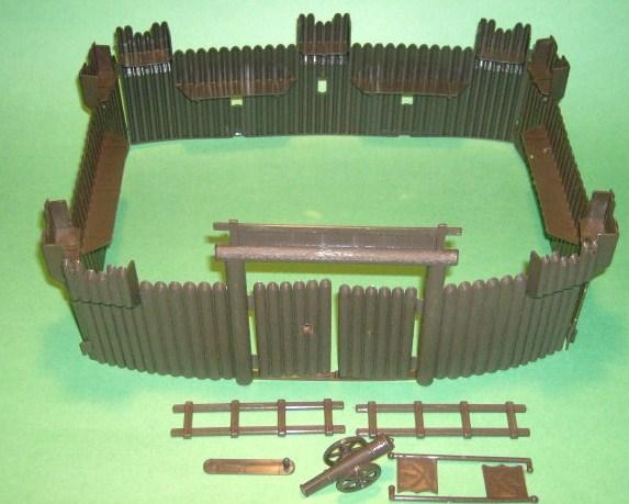 HG Toys Recast Western Fort - 12 in l. x 9 in.  w. x 4 in. h.--Brown Plastic--RETIRED -- LIMITED AVAILABILITY! #1