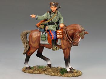 Image of Mounted German Cossack Pointing--single mounted figure--RETIRED--LAST TWO!!