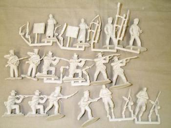 Image of Alamo Set #3 (Beige)--16 Texan Figures in 8 Poses--RETIRED--LAST ONE!!