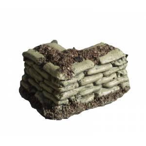 Image of Sandbagged barracade external corner--Pre-Order:  two to three months