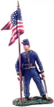Image of Union Cavalry Guidon Bearer Dismounted #1--single figure