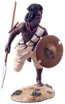 Image of Hadendoa (Fuzzy-Wuzzy) Charging with Spear #2--single figure--RETIRED--LAST ONE!! Image of Hadendoa (Fuzzy-Wuzzy) Charging with Spear #2--single figure--RETIRED--LAST ONE!!