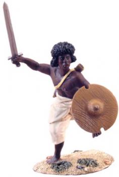 Image of Hadendoa (Fuzzy-Wuzzy) Charging with Sword #1--single figure--RETIRED--LAST ONE!!