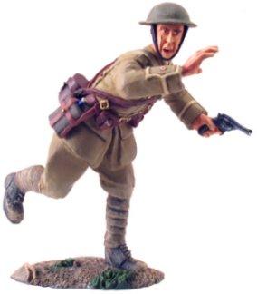 Image of 1916 British Infantry Officer Advancing #1--single figure--RETIRED--LAST ONE!!
