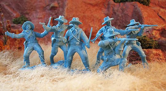 U.S. Cavalry Set #1 - 12 Figures in 6 Poses (Light Blue)  #3