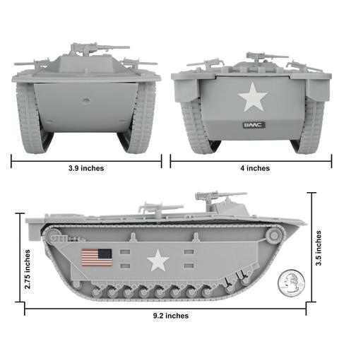 WWII US Amtrac - Grey w/ Machine Guns #3