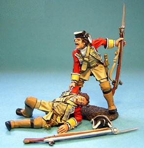 Image of 44th Regiment of Foot Wounded Set 1--two figures--RETIRED--LAST ONE!!