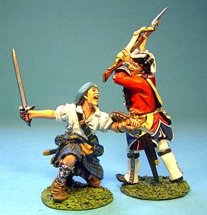 Image of Combat Set #4--Highlander Attacking and British Line Infantry Defending