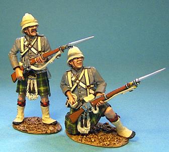 Image of Gordon Highlanders - 2 Figures Loading--RETIRED. - TWO AVAILABLE!