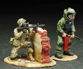 Image of EOD: Ready with Extinguisher--two figures--RETIRED--LAST ONE!!