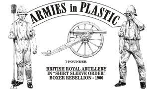 Image of British Royal Artillery in Shirt Sleeve Order - Boxer Rebellion - white plastic