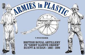 BRA in Shirt Sleeve Order, 7 pounder with 5 man crew--Egypt & Sudan, 1882-1898-- #1