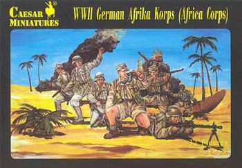 Image of WWII German Afrika Korps (Africa Corps)--35 figures in 12 poses--1:72 scale--ONE IN STOCK.