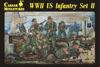 Image of WWII U.S. Infantry Set 2--36 figures in 12 poses--1:72 scale--TWO IN STOCK