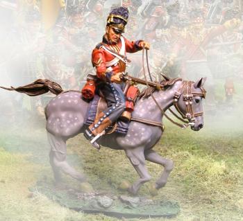 Image of Mounted British Royal Scots Grey Shooting--single figure--RETIRED--ONE IN STOCK.