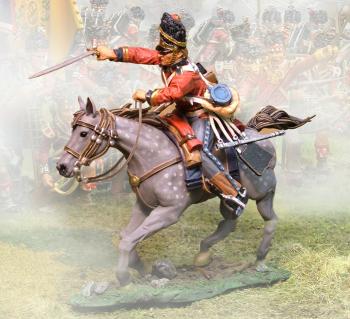 Image of Mounted British Royal Scots Grey Lunging--single figure--RETIRED--LAST ONE!!