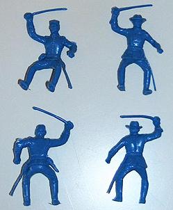 Image of ACW Cavalry Riders (metallic blue)