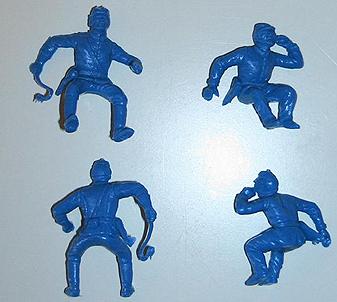 ACW Caisson Riders (powder blue)--four figures--RETIRED #1