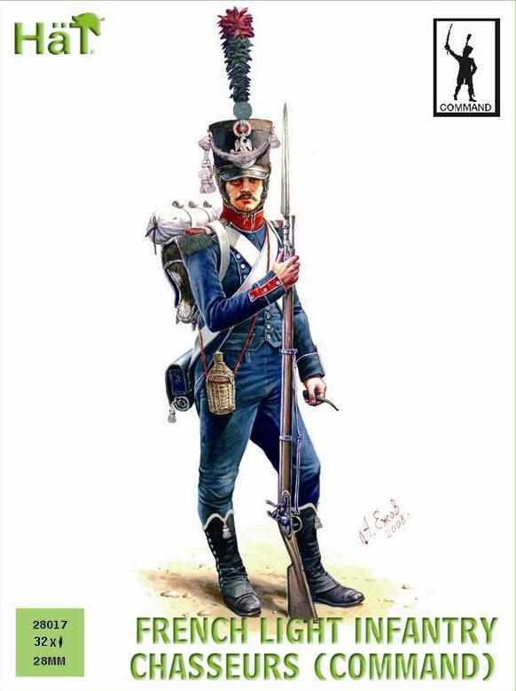 28mm French Chasseurs Command--thirty-two 28mm plastic figures #1