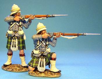 Image of Gordon Highlanders Two Figures Firing--RETIRED--TWO AVAILABLE!!
