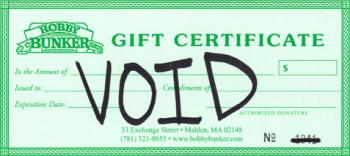 Image of Gift Certificate--Ten Dollars