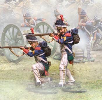 Image of French Old Guard Firing--two figures--RETIRED--LAST ONE!!